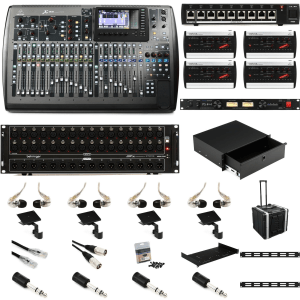 Behringer X32 Digital Mixer with Stagebox and Personal Monitors Bundle