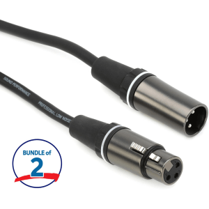 Gator Cableworks Composer Series Microphone Cable (2 Pack) - 100 foot