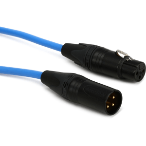 Pro Co Quad XLR Cable - 10 foot Blue