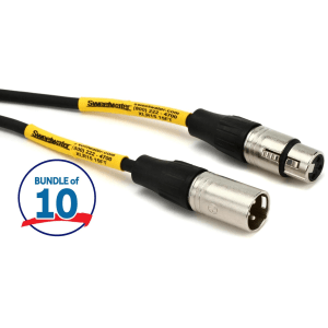 Pro Co EXM-15 Excellines Microphone Cable - 15 foot (10-Pack)