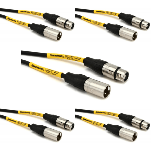 Pro Co EXM-15 Excellines Microphone Cable - 15 foot (5-Pack)