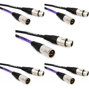 JUMPERZ JBM Blue Line Microphone Cable - 15 foot (5-pack)