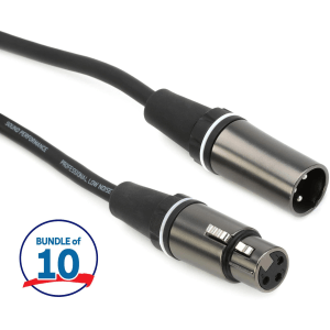 Gator Cableworks Composer Series Microphone Cable (10 Pack) - 20 foot