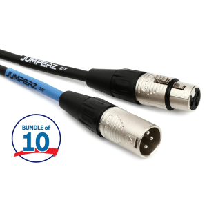 JUMPERZ JBM Blue Line Microphone Cables - 20 foot (10-pack)