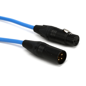 Pro Co Quad XLR Cable - 20 foot Blue