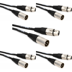 JUMPERZ JBM Blue Line Microphone Cable - 2 foot (5-pack)