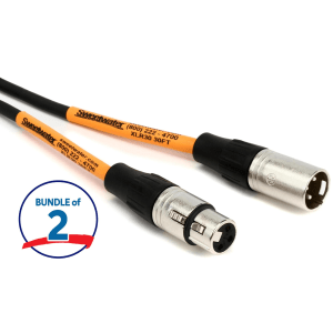 Pro Co EXM-30 Excellines Microphone Cable - 30 foot (2-Pack)