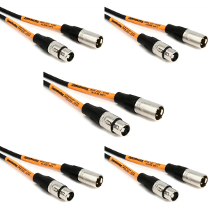 Pro Co EXM-30 Excellines Microphone Cable - 30 foot (5-Pack)