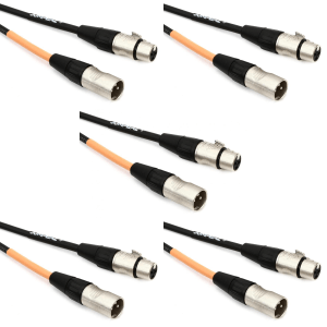 JUMPERZ JBM Blue Line Microphone Cable - 3 foot (5-pack)