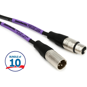 Pro Co EXM-50 Excellines Microphone Cable - 50 foot (10-Pack)