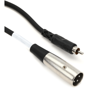Hosa XRM-102 RCA to XLR Male Unbalanced Interconnect Cable - 2 foot