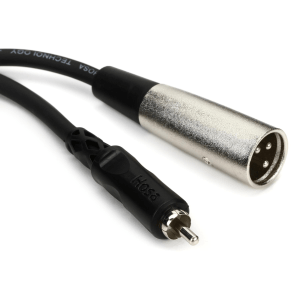 Hosa XRM-105 RCA Male to XLR Male Unbalanced Interconnect Cable - 5 foot