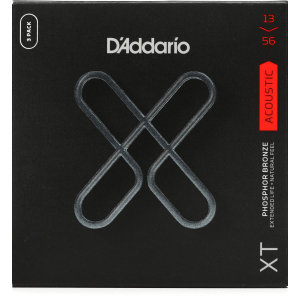 D'Addario XTAPB1356 XT Phosphor Bronze Coated Acoustic Guitar Strings - .013-.056 Medium (3-pack)