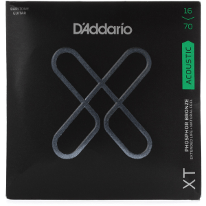 D'Addario XTAPB1670 XT Phosphor Bronze Coated Baritone Acoustic Guitar Strings - .016-.070 Medium