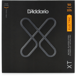 D'Addario XTB50105 XT Nickel Plated Steel Bass Guitar Strings - .050-.105 Medium Long Scale