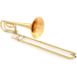 Yamaha YBL-421G Intermediate Bass Trombone - Clear Lacquer with Gold Brass Bell