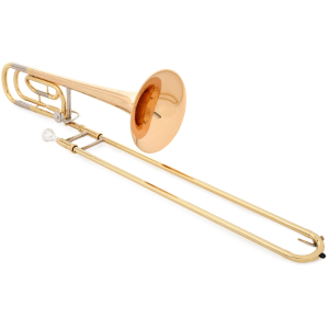 Yamaha YSL-446G Intermediate F-attachment Trombone - Clear Lacquer with Gold Brass Bell