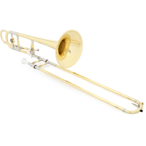 Yamaha YSL-882O Xeno Professional F-attachment Trombone - Clear Lacquer with Yellow Brass Bell