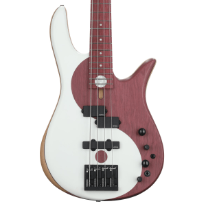 Fodera Yin Yang 4 Standard Purpleheart Bass Guitar - Natural with EMG Pickups