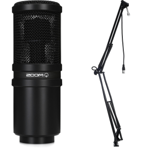 Zoom ZDM-1 Dynamic Podcasting Microphone with Broadcast Arm and Cable
