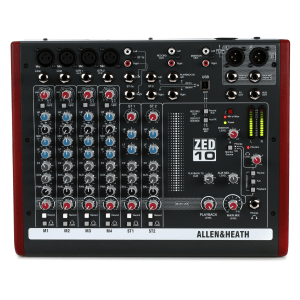 Allen & Heath ZED-10 10-channel Mixer with USB Audio Interface