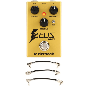 TC Electronic Zeus Drive Overdrive Pedal with Patch Cables