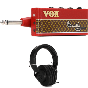 Vox Brian May amPlug Headphone Guitar Amp and Audio-Technica ATH-M20x Headphones