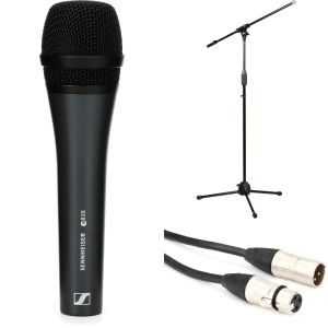 Sennheiser e 835 Cardioid Dynamic Microphone Bundle with Stand and Cable