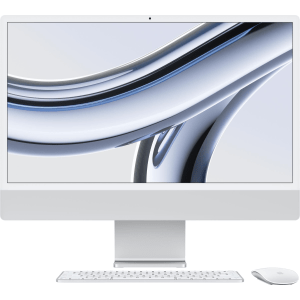 Apple 24-inch iMac With Retina 4.5K Display: Apple M3 Chip with 8‑core CPU and 8‑core GPU, 256GB - SIlver