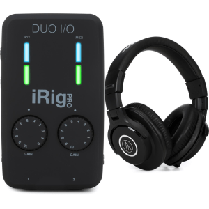 IK Multimedia iRig Pro Duo I/O 2-channel Audio/MIDI Interface and Headphones