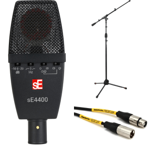 sE Electronics sE4400 Large-diaphragm Condenser Microphone with Shockmount, Stand, and Cable