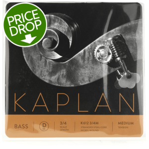 D'Addario K612 Kaplan Double Bass D String - 3/4 Size