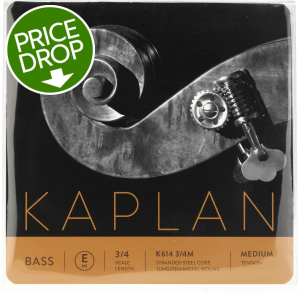 D'Addario K614 Kaplan Double Bass E String - 3/4 Size