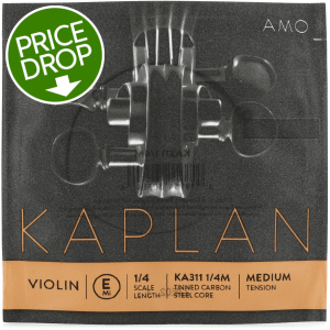 D'Addario KA311 Kaplan Amo Violin E String - 1/4 Scale