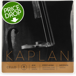 D'Addario KS511 Kaplan Cello A String - 4/4 Scale Medium Tension