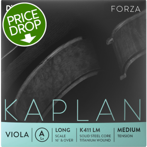 D'Addario K411 Kaplan Forza Viola A String - Long Scale (16"+)