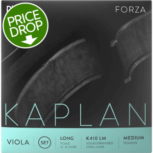 D'Addario K411 Kaplan Forza Viola A String - Long Scale (10-pack)