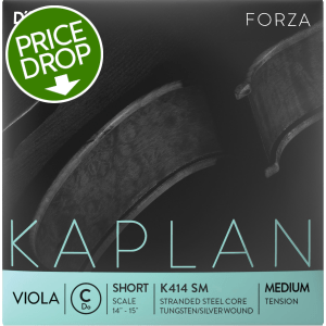 D'Addario K414 Kaplan Forza Viola C String - Short Scale (14"-15")