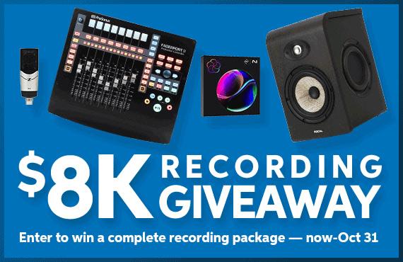 $8K Recording Giveaway -- input your email address below to enter or click here to learn more.