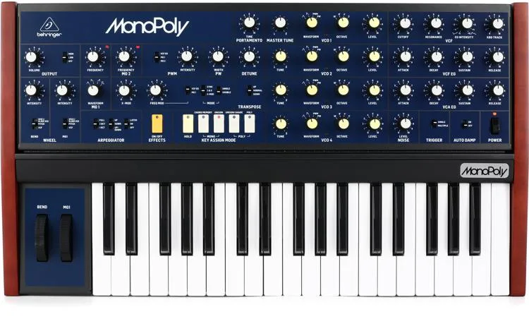 behringer monopoly 4-voice analog synthesizer 1