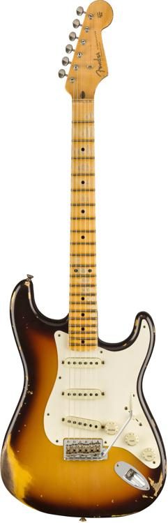 Fender Custom Shop 1959 Time Machine Heavy Relic Stratocaster - Faded  Chocolate 3-Color Sunburst with Maple Fingerboard