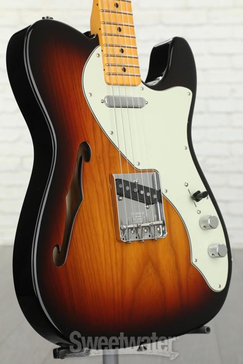 Fender American Original '60s Telecaster Thinline - 3-Tone Sunburst |  Sweetwater
