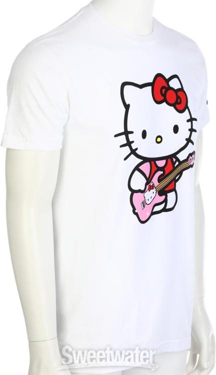 Fender x Hello Kitty Sleeve Hit Logo Tee - White, Large