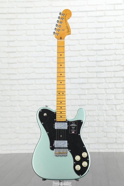 Fender American Professional II Telecaster Deluxe - Mystic Surf Green with  Maple Fingerboard