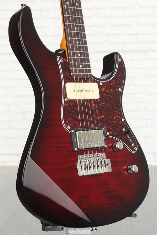 Yamaha PAC611VFM Pacifica Electric Guitar - Dark Red Burst