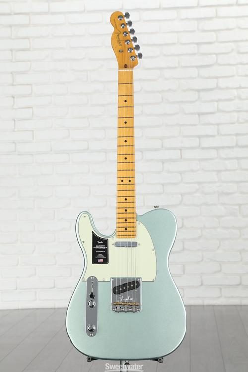Fender American Professional II Telecaster Left-handed - Mystic Surf Green  with Maple Fingerboard