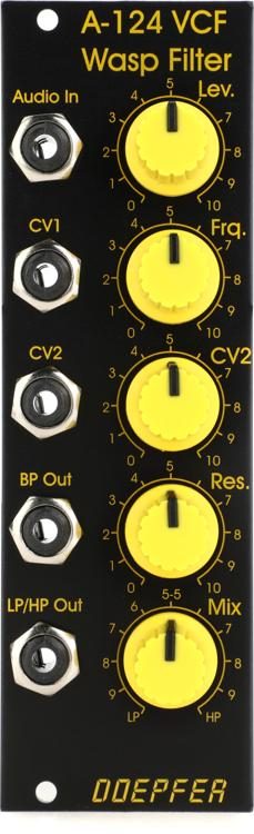 A-124 VCF5 Wasp Filter Eurorack Module - Special Edition Yellow