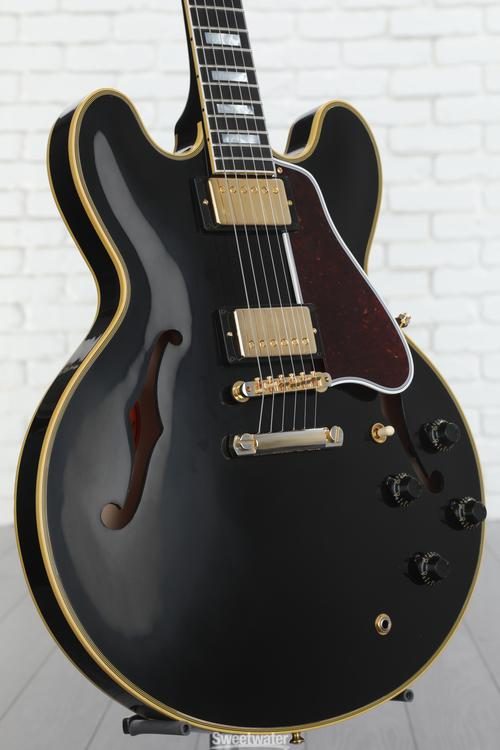 Gibson Custom 1959 ES-355 Reissue Stop Bar VOS - Ebony | Sweetwater