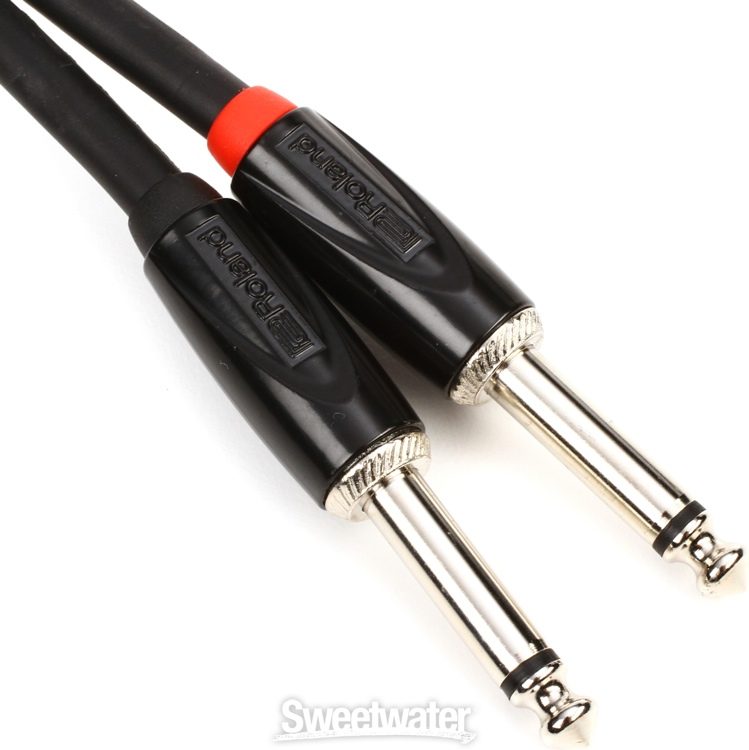 Roland Dual 1/4” TS Jack to Dual RCA Interconnect Cable, 10ft / 3m
