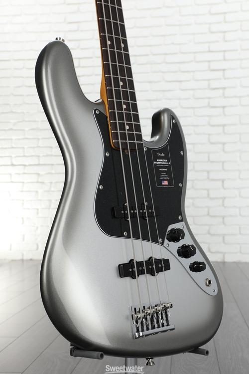 Fender American Professional II Jazz Bass - Mercury with Rosewood  Fingerboard